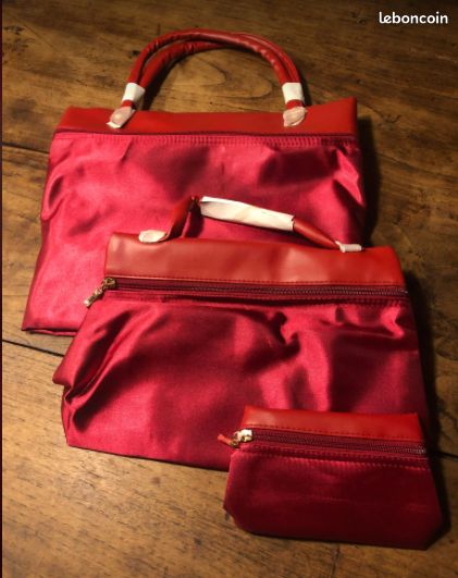 Ensemble 3 sacs 1 cabas + 1 petit + 1 pochette neufs (image 1)