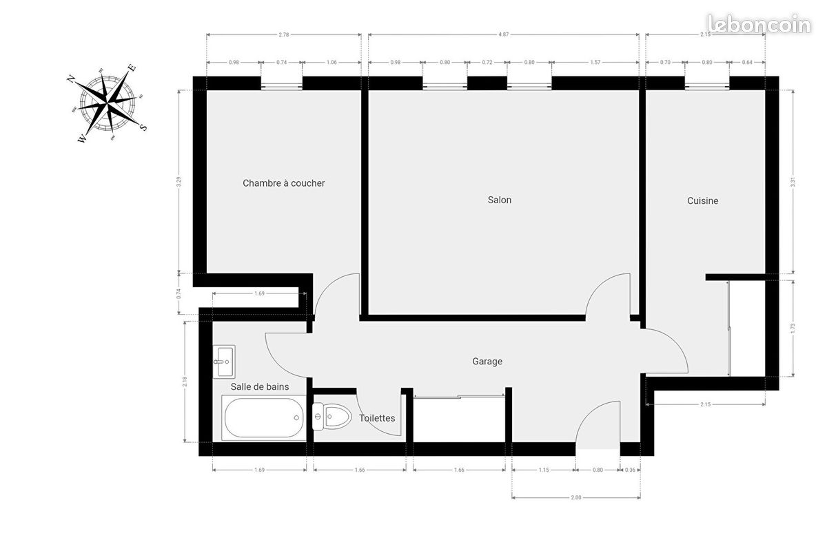 Appartement 2 pièces 58 m² · à Paris · 58 m² · 599 000 €