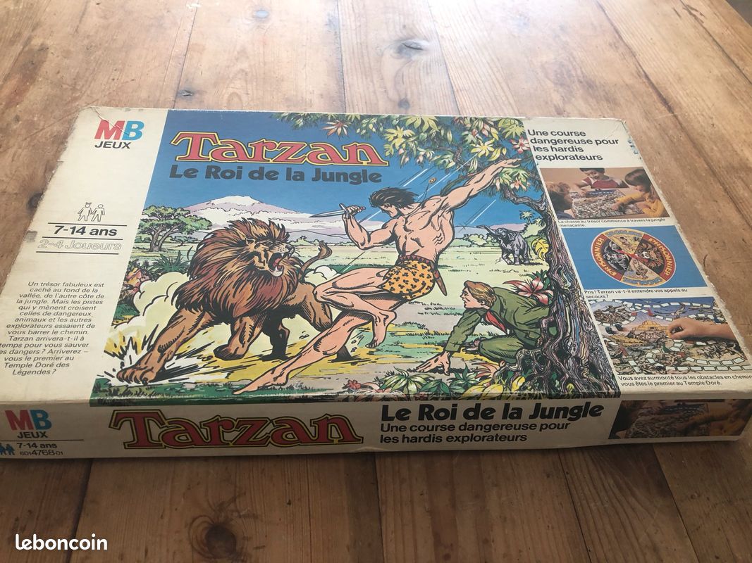 TARZAN LE ROI DE LA JUNGLE, le jeu MB RARE en français (image 1)