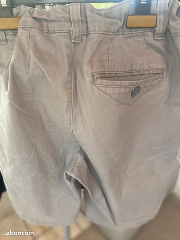 Short garçon Tommy Hilfiger gris clair - Taille 14 ans (image 2)