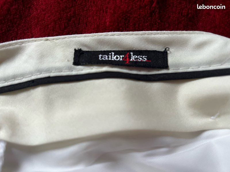 Costume 2 pièces en lin blanc TAILOR4LESS sur mesure (image 5)