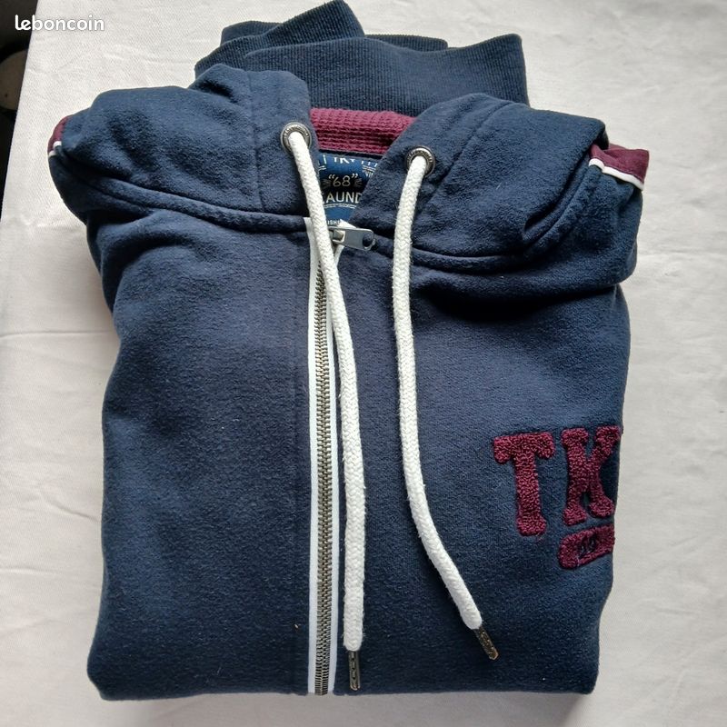 K-Way BONDED - Felpa con zip - blu