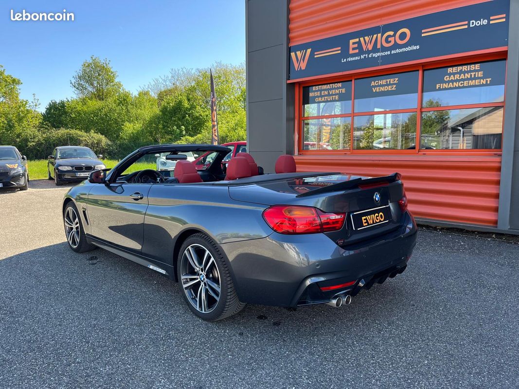 BMW SERIE 4 CABRIOLET 3.0 435 D 315 M-SPORT XDRIVE BVA + affichage tete haute + sieges elec a memoire (image 3)