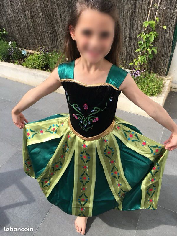 Robe Verte Robe De Anna Robe Déguisement Anna Reine Des Neiges 120