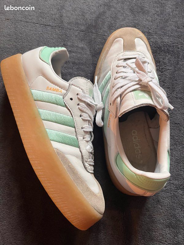 adidas gazelle silver green womens adidas Samba OG 'White Black' 5