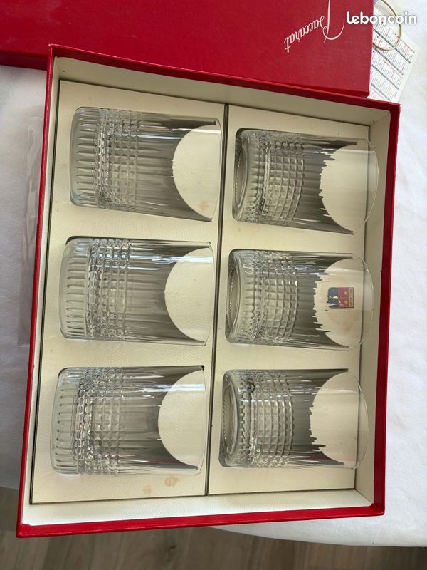 6 gobelets en cristal de Baccarat (image 1)