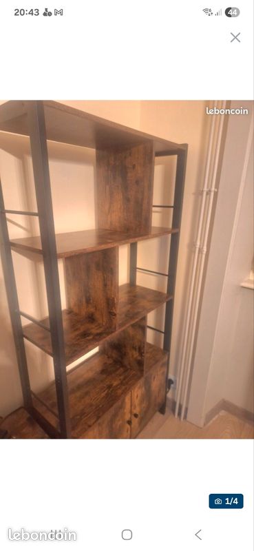 Etagere bibliothèque avec une partie fermé en bas (image 2)