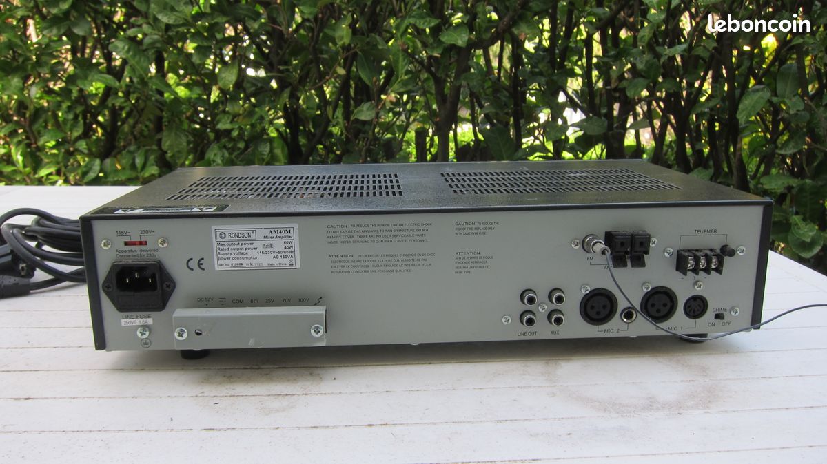 Ampli de ligne 100 volts Rondson - Photo, audio & vidéo