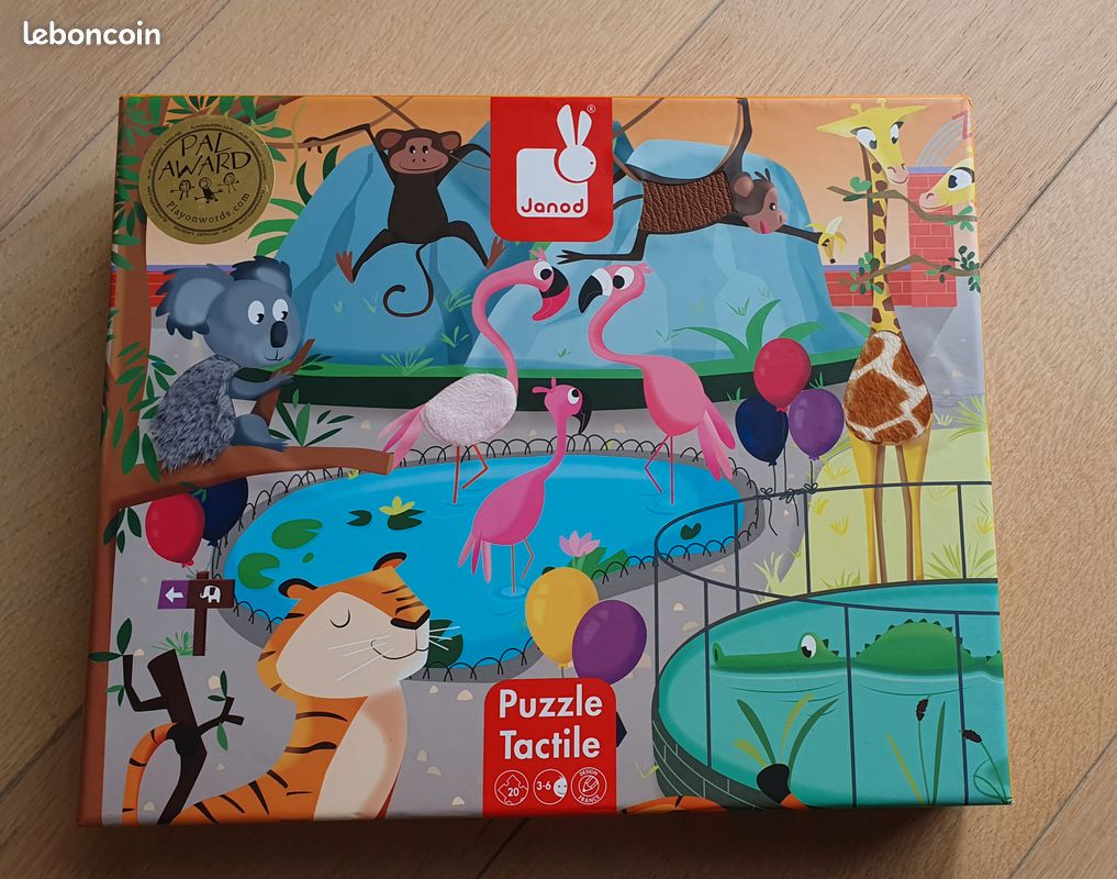 Puzzle tactile Zoo Janod (image 1)