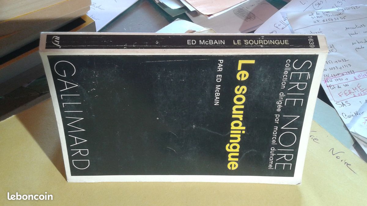 Série Noire n°1639 Le sourdingue Ed McBain (image 3)