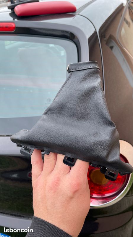 Soufflet Frein à Main Similicuir + Cadre ABS - Compatible Opel Corsa C, Tigra B, Combo C