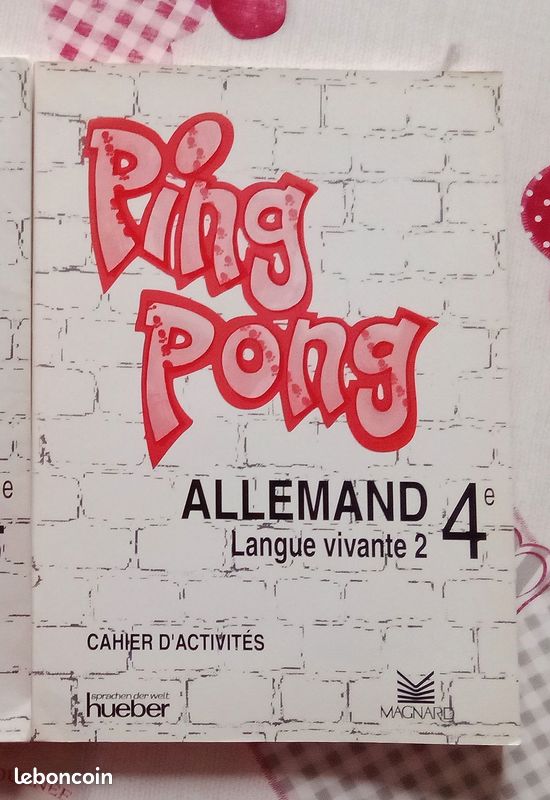 Cahier d'activités Ping Pong 4ème LV2 (image 1)