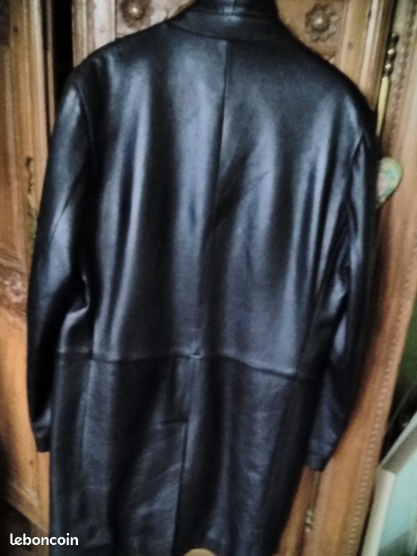 Veste 3/4 cuir taille L (image 2)
