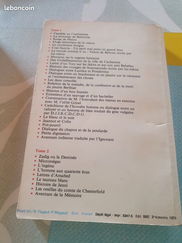 Candide et autres contes Voltaire (image 2)