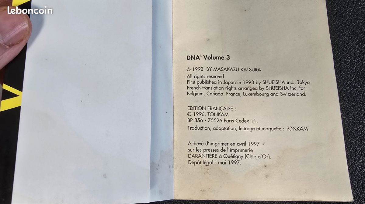 Manga DNA² - Tome 3 Fr et Tome 1 VO (image 4)