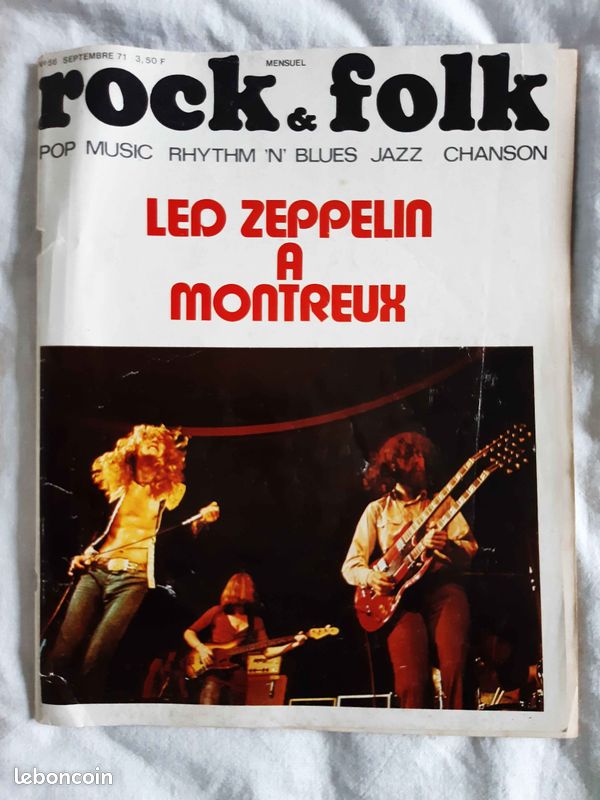 Livre Led Zeppelin à Montreux/ Rock & Folk (image 1)