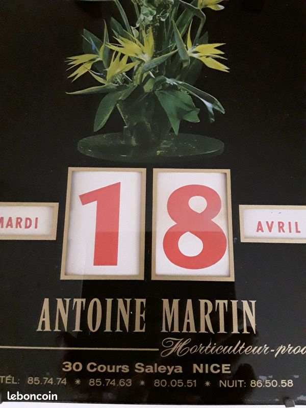 Calendrier Perpétuel Gerrer – Objet Vintage – Déco Bureau