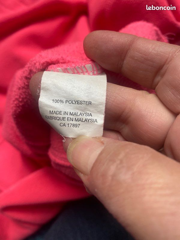 Pull polaire rose fluo Gap en Small (image 4)