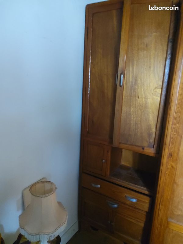 Armoire parisienne années 50 - 5 portes 3 tiroirs (image 2)