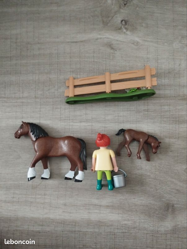 Playmobil cheval de trait et poulain (image 3)
