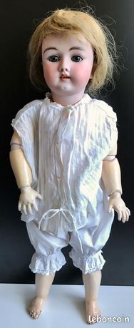 POUPÉE ANCIENNE DEP Germany tête biscuit 54 cm marquée 11 ½