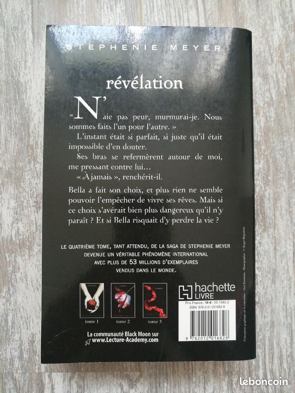 Livre roman Révélation de Stéphanie meyer tome 4 (image 3)