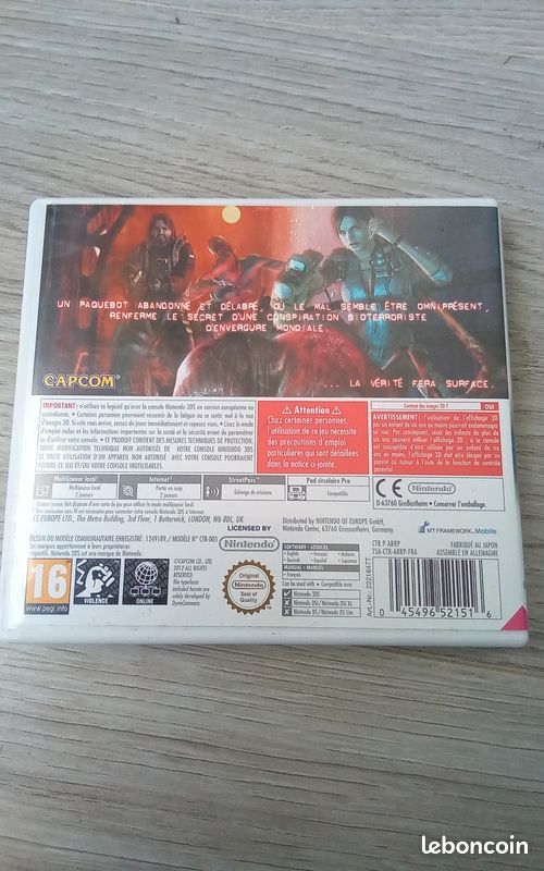 Résident Evil Révélations (édition Nintendo 3ds) (image 2)