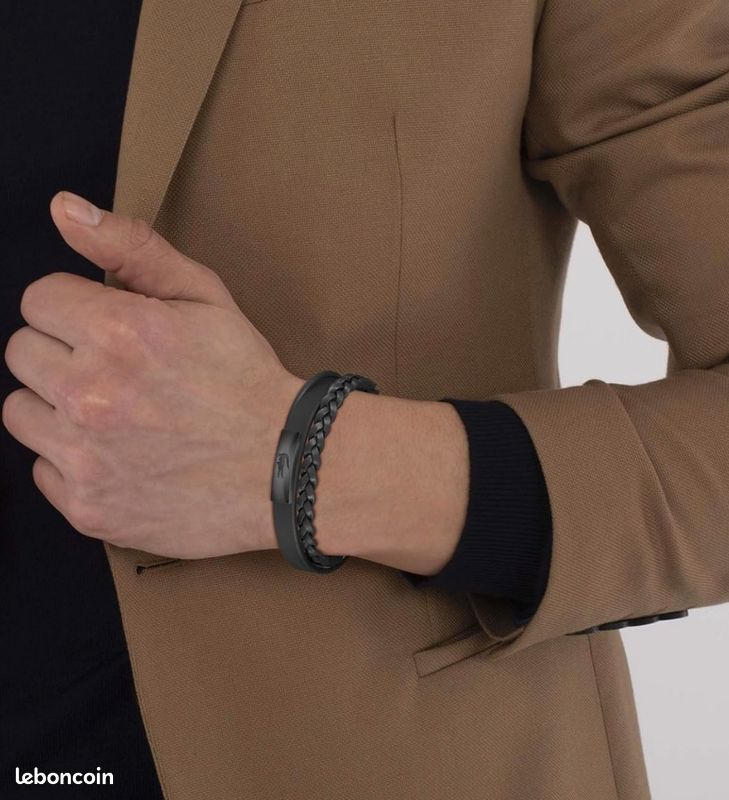 BRACELET TRIPLE EN CUIR POUR HOMME – La collection Lacoste Fusion (image 3)