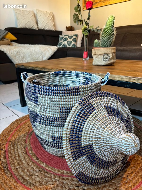 Panier en paille de riz (image 2)