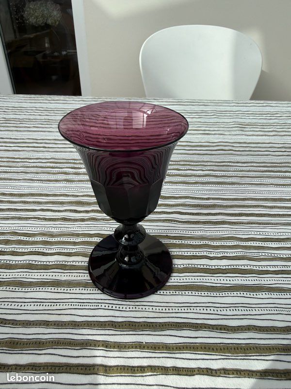 Plat à tarte en verre sur pied - Diamètre 32 cm