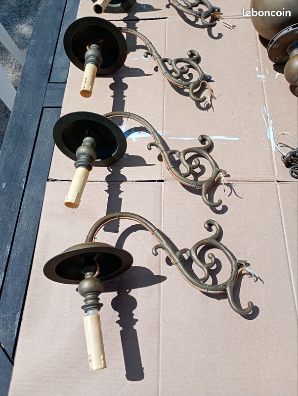 Grand lustre ancien style Hollandais (image 3)