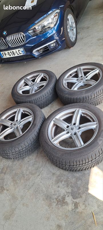 Jantes hiver 17 bmw serie 5 f10 f11 + pneus 225 55 17 (image 1)