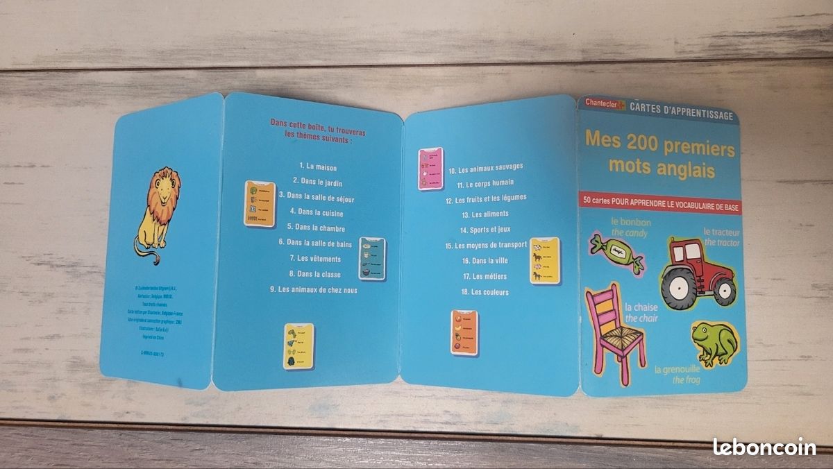 Headu Mes Premiers Mots D'Anglais - Jeu Éducatif 3-6 Ans, Apprendre L'Anglais En S'Amusant, Made In Italy