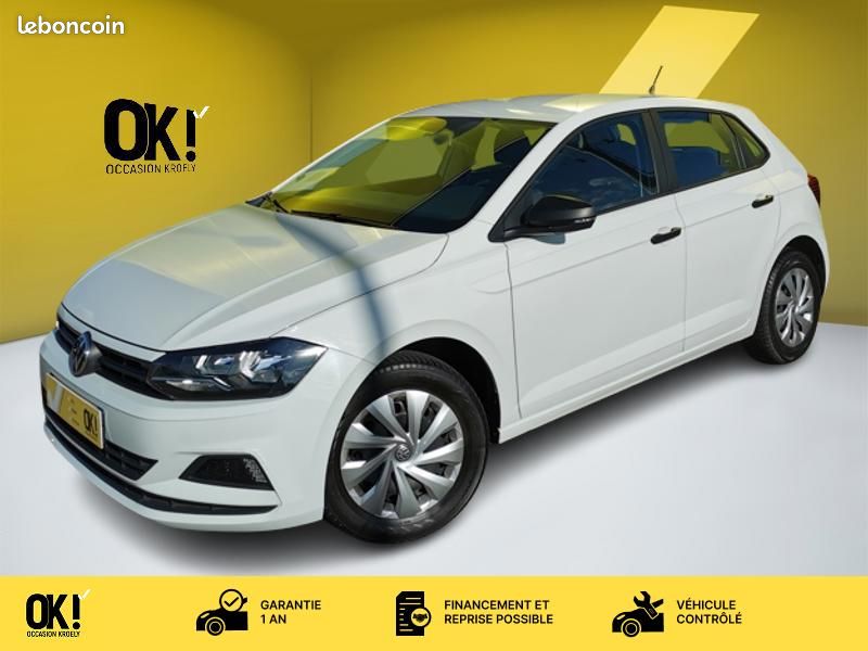 Volkswagen Polo VI Trendline 1.0 65 ch Bluetooth Feux auto Vitre élec (image 1)