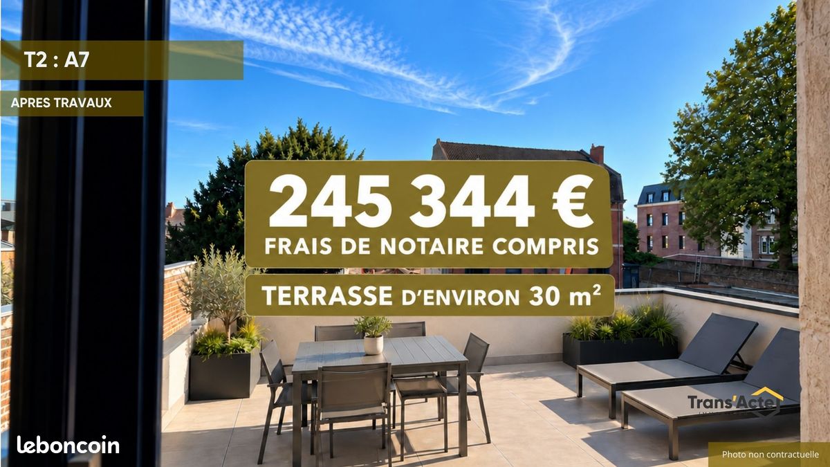 Appartement 2 pièces 48 m² · à Arras · 48 m² · 245 344 €