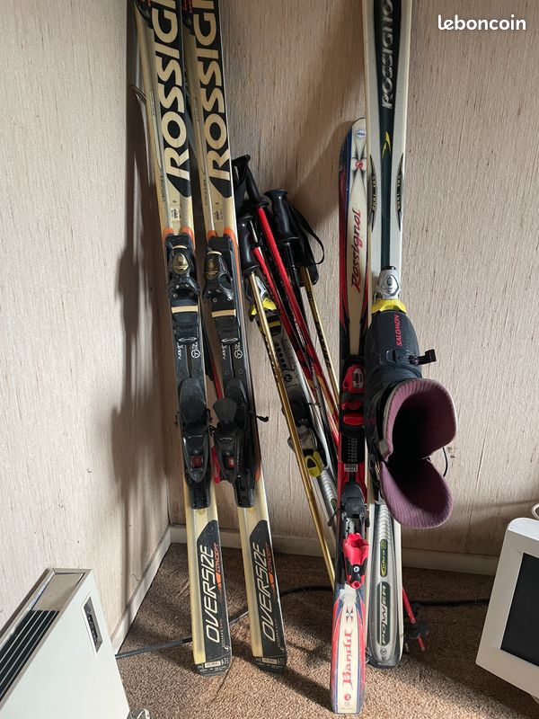Lot ski de piste (ski chaussure baton) (image 1)