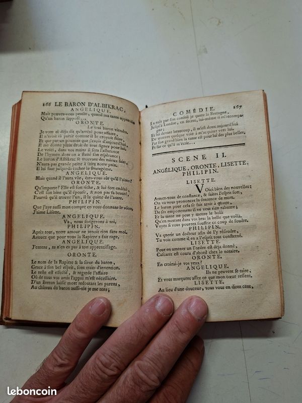 4449: Livre ancien 1748 COMPLET - Poèmes Dramatiques T4 Thomas Corneille - Reliure cuir XVIIIe (image 4)