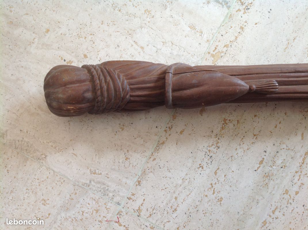 Ancien Bâton De Selle Latérale Femme Et Bâton De Marche En Noisette/épine Noire