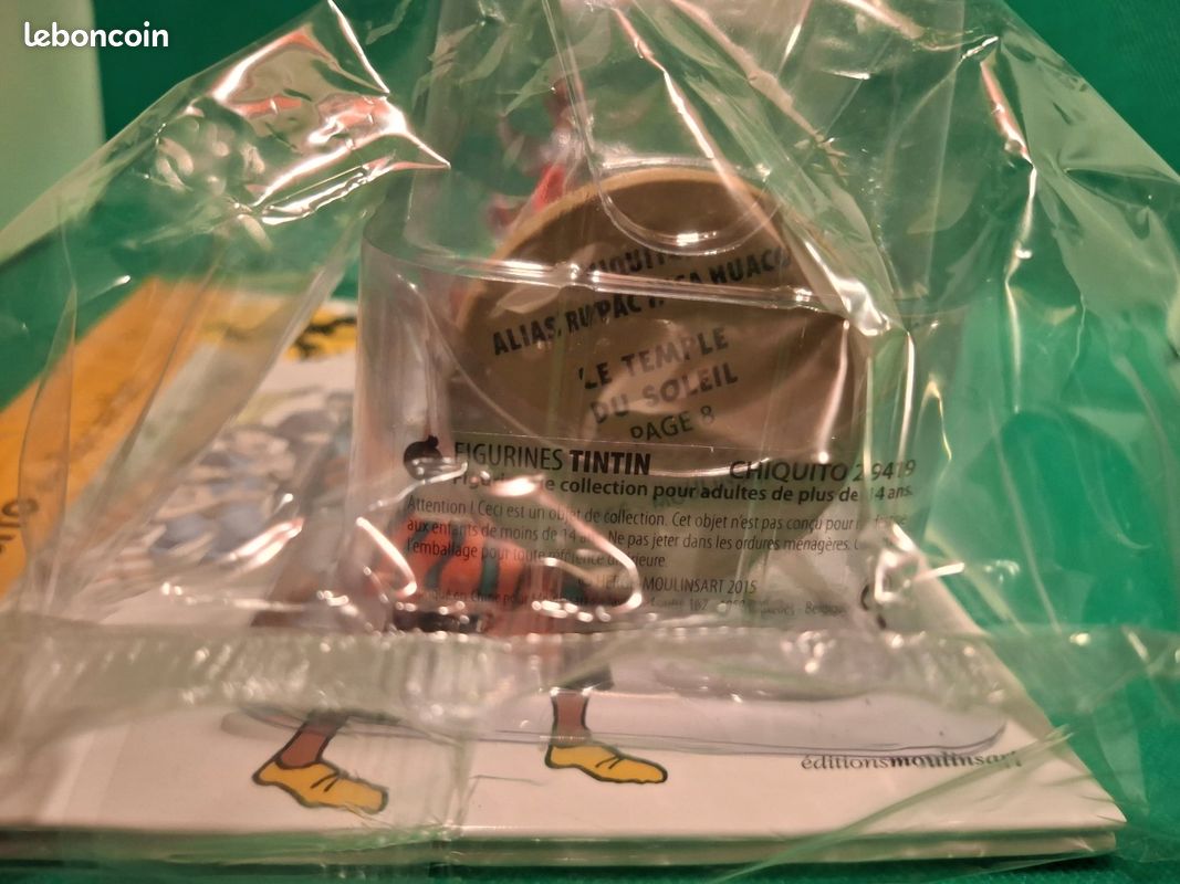 Figurine Tintin – Chiquito N°105 – Collection Officielle – Résine