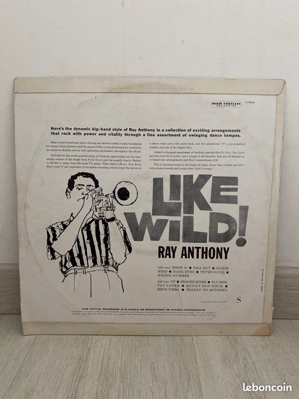 33 Tours - Ray Anthony - Like Wild (image 2)