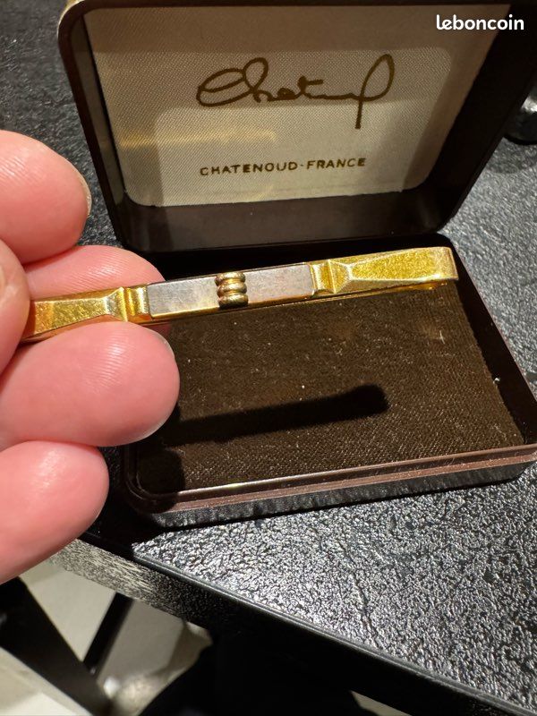 Pince à Cravate Plaquée Or - Marque Murat - Occasion Très Bon état - Bijou Vintage