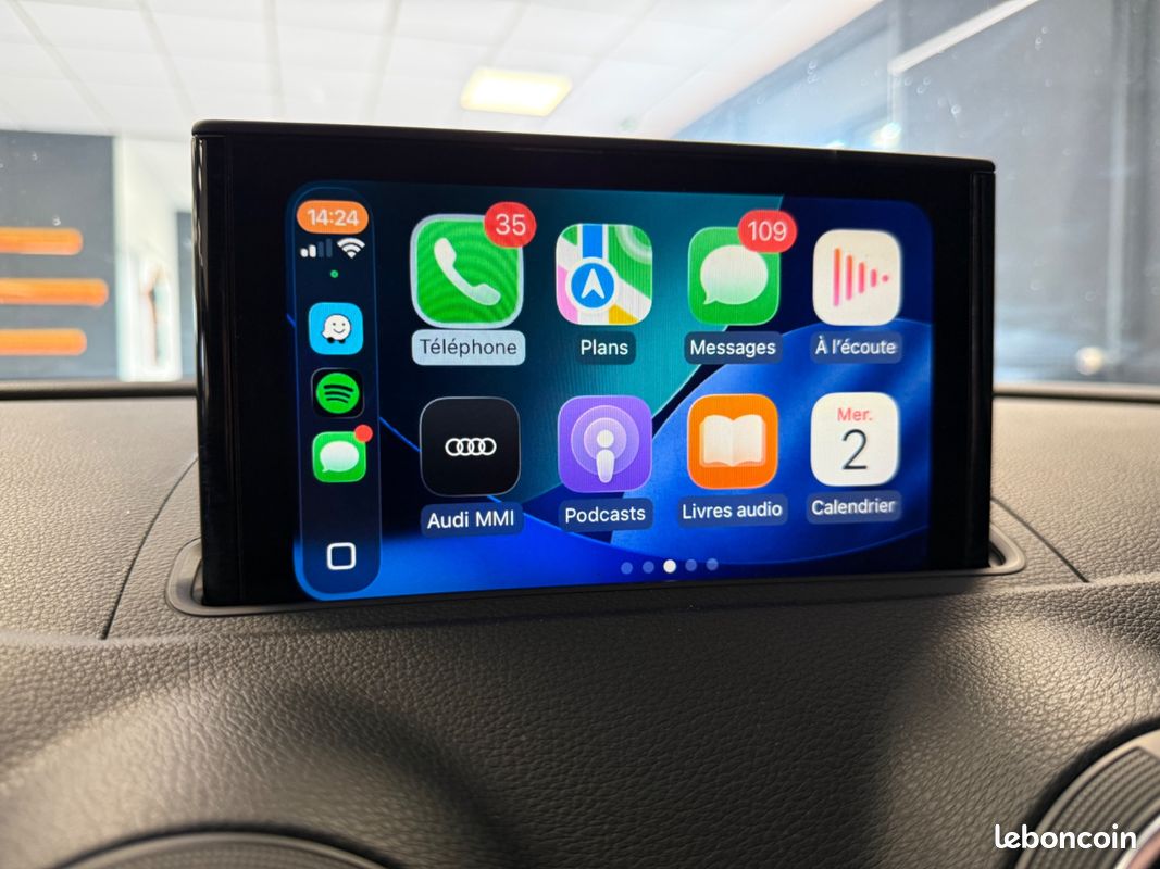 AUDI A3 SPORTBACK 2.0 TDI 150Ch S LINE EXT S-TRONIC BVA - APPLE CARPLAY - SIEGES CHAUFFANTS (image 8)