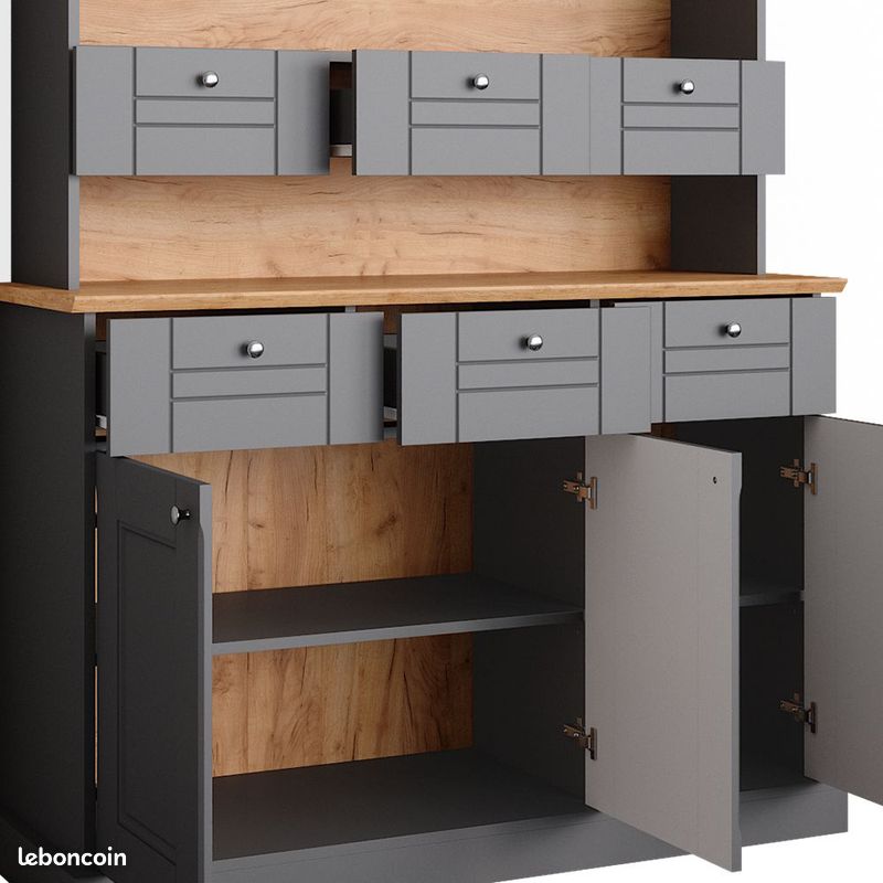 Niche XXL toit shingle noir grande niche en bois avec toit shingle noir (image 3)