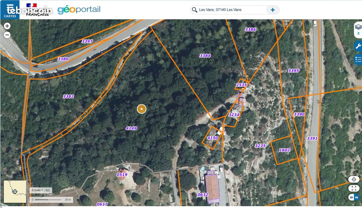 Terrain Bois en Sud Ardèche LES VANS · 17 000 €