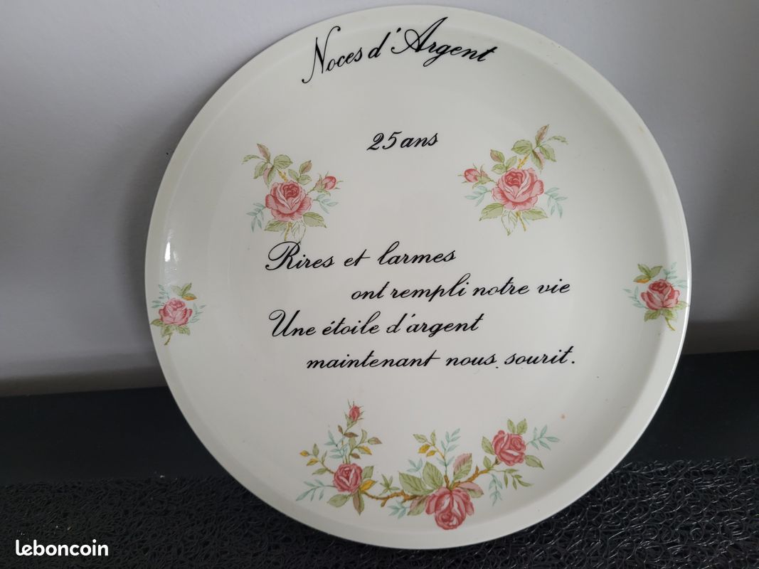 Assiette Anniversaire de mariage (image 1)