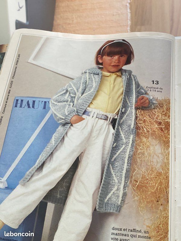 Magazine vintage de 1985 Phildar réf 124 (image 8)