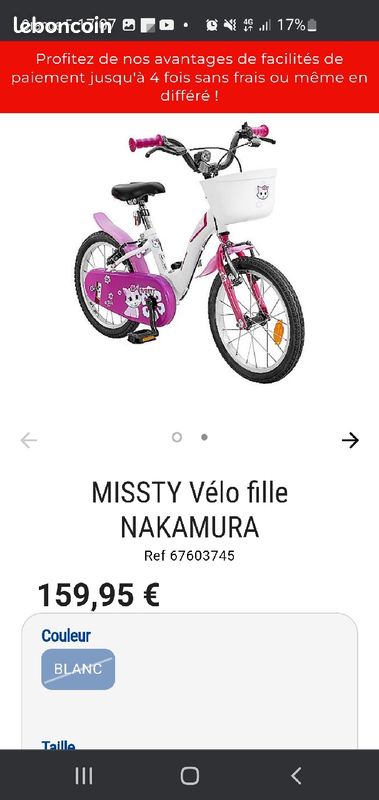 Vélo Evo Concept Missty à ans Nakamura Vélos