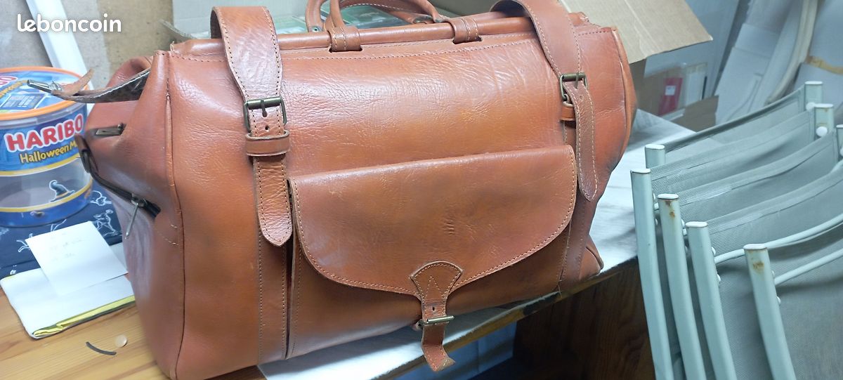 Sac voyage cuir (image 1)