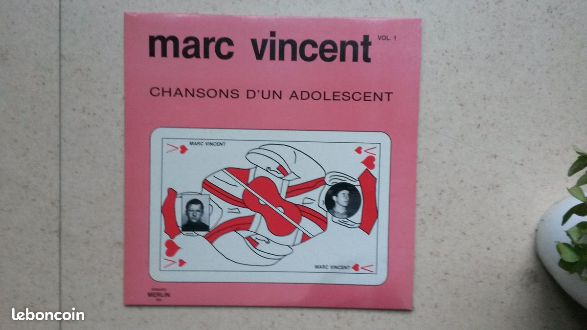33 tours Marc Vincent chansons d'un adolescent (image 1)