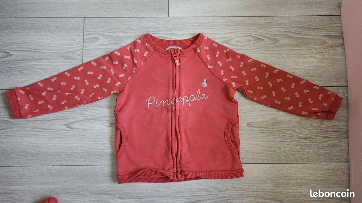 Ensemble sergent major ans ans rouge jogging sport fille